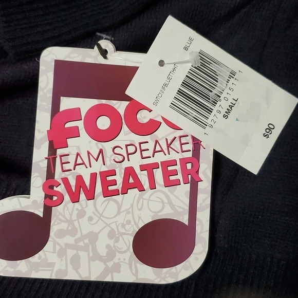 NFL Houston Texans Football Light Up Bluetooth Ugly Sweater S - Picture 4 of 9